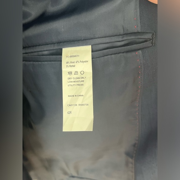 Calvin Klein Slim Fit Navy Suit - Picture 4 of 6